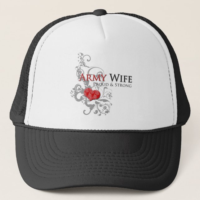 Army Wife - Proud & Strong Hat (Front)