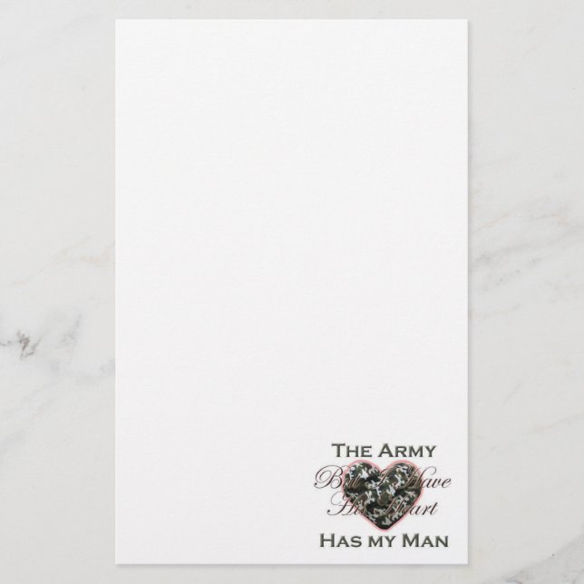 Army Wife Stationary Stationery (Front)