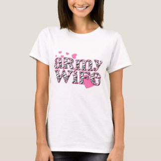 Army Wife [zebra print] T-Shirt