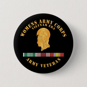 Army - Womens Army Corps Vietnam Era - w ARCOM - G 6 Cm Round Badge