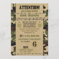 Army Woodland Camouflage Military Birthday