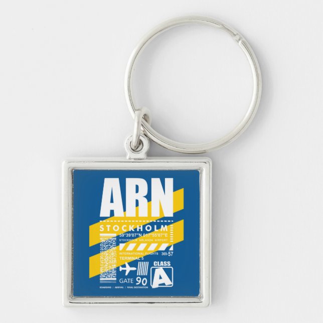 ARN Stockholm Airport Key Ring (Front)