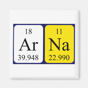 Arna periodic table name magnet
