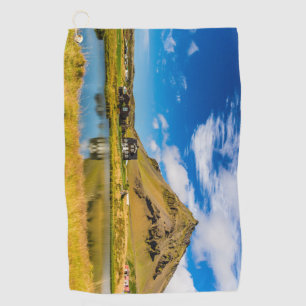 Arnarstapi Amtmansshus And Mount Stapafell, Icelan Golf Towel