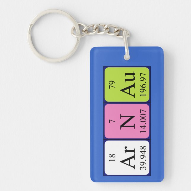 Arnau periodic table name keyring (Front)