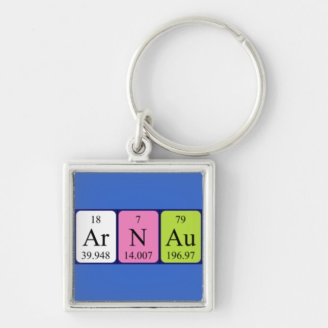 Arnau periodic table name keyring (Front)