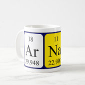 Arnau periodic table name mug (Front Left)