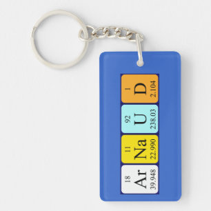 Arnaud periodic table name keyring