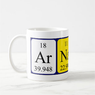 Arnaud periodic table name mug