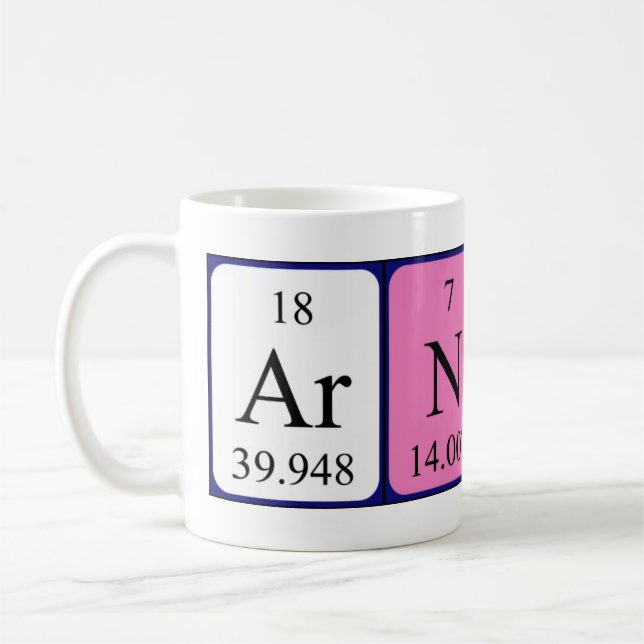 Arnaud periodic table name mug (Left)