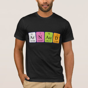 Arnaud periodic table name shirt