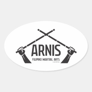 Arnis astig oval sticker