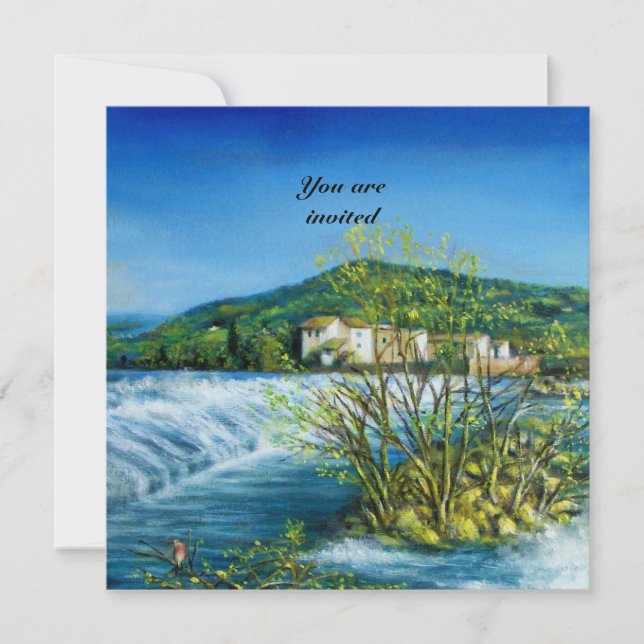 ARNO RIVER ,FLORENCE TUSCANY LANDSCAPE Invite (Front)