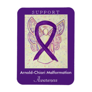 Arnold-Chiari Malformation Awareness Ribbon Magnet