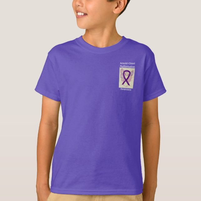 Arnold-Chiari Malformation Awareness Ribbon Tee (Front)