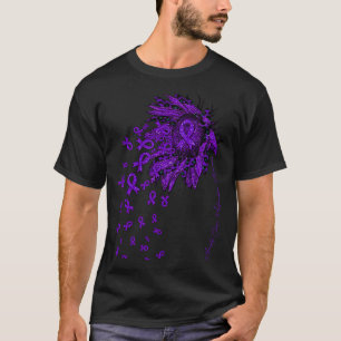 Arnold Chiari Malformation Awareness Sunflower rib T-Shirt