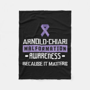Arnold Chiari Malformation Warrior S Awareness  Fleece Blanket