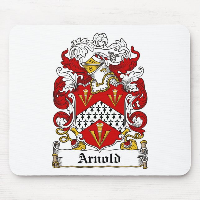 ARNOLD FAMILY CREST -  ARNOLD COAT OF ARMS MOUSE MAT (Front)