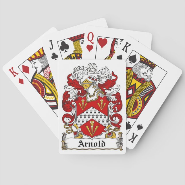 Arnold Family Crest Playing Cards (Back)
