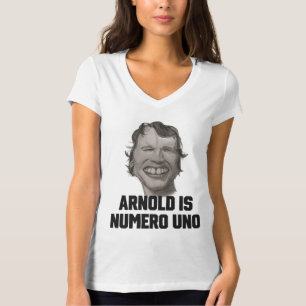 "Arnold is Numero Uno" Schwarzenegger Arnie Retro T-Shirt