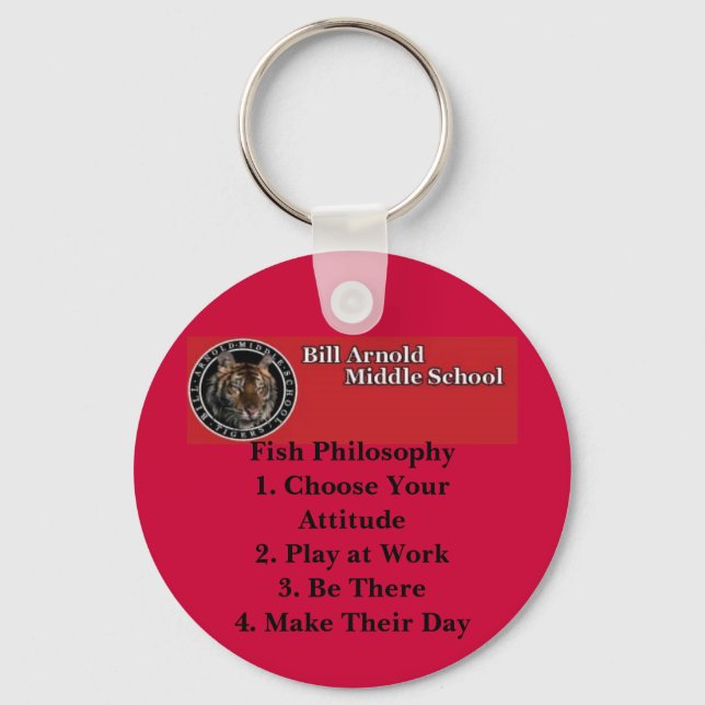Arnold Middle School -- Fish Philosophy Key Ring (Front)