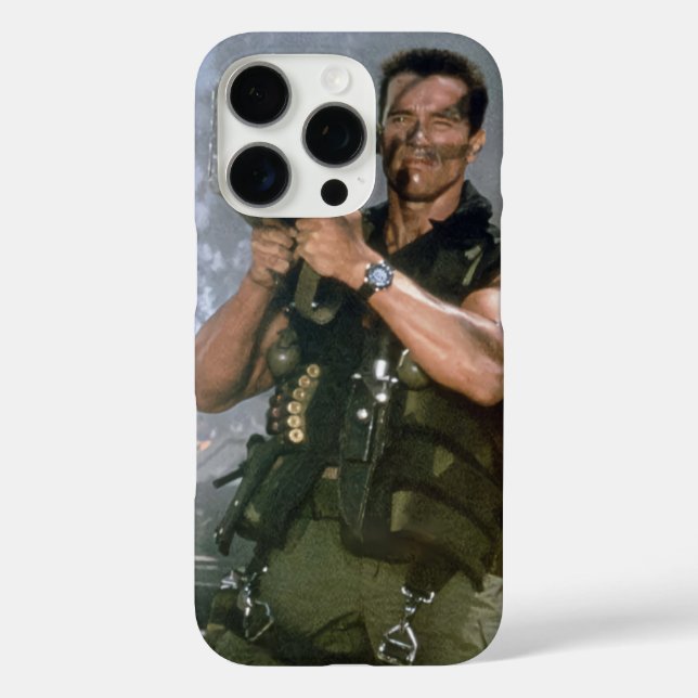 Arnold Schwarzeneger Rocket Shoot Case-Mate iPhone Case (Back)