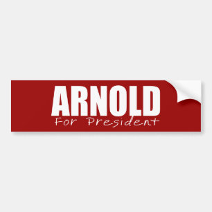 ARNOLD SCHWARZENEGGER Election Gear Bumper Sticker