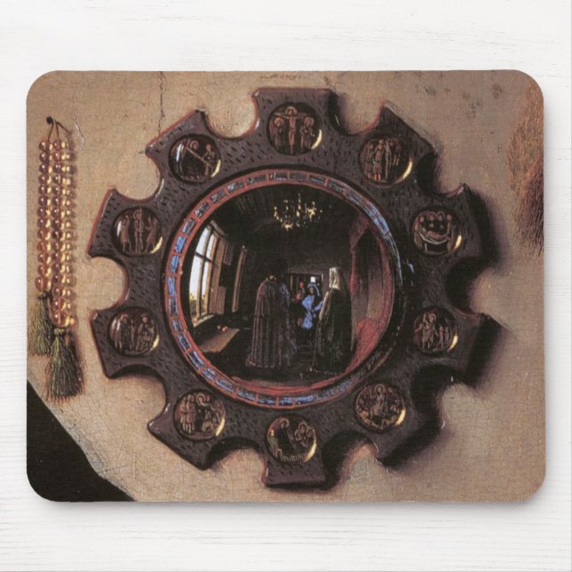 Arnolfini and Wife Portrait (detail) Mouse Mat (Front)