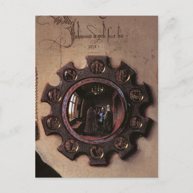Arnolfini and Wife Portrait (detail) Postcard (Front)