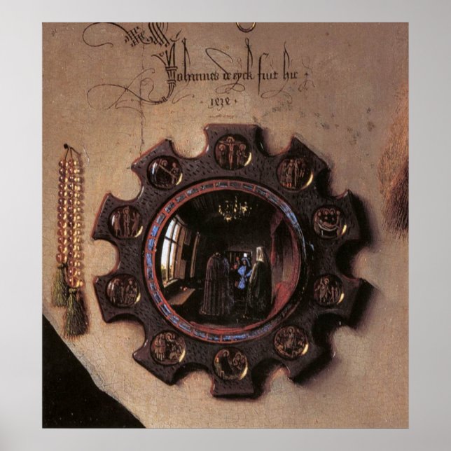 Arnolfini and Wife Portrait (detail) Poster (Front)