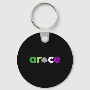 Aro Ace Pride Spade, Lgbt Aroace, Lgbtq Aromantic Key Ring