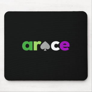 Aro Ace Pride Spade, Lgbt Aroace, Lgbtq Aromantic Mouse Mat
