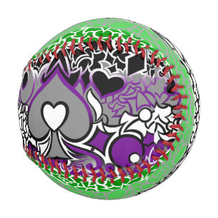 Aro and Ace Pride Squiggles Baseball