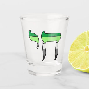 Aro Pride Flag Chai Shot Glass