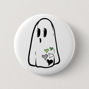 Aro Pride Ghost 6 Cm Round Badge