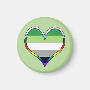 Aro Pride Heart Magnet