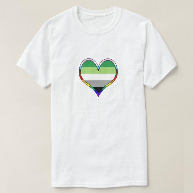 Aro Pride Heart T-Shirt (Design Front)