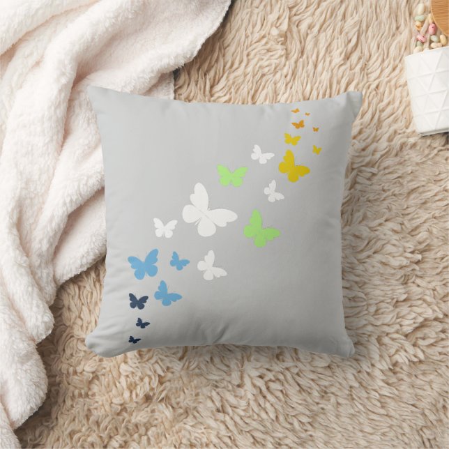 AroAce Agender Pride Butterfly Trail  Cushion (Blanket)