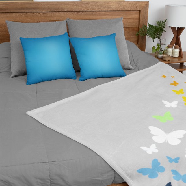 AroAce Agender Pride Butterfly Trail  Sherpa Blanket (Creator Uploaded)