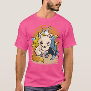 Aroace Kitsune Asexual Aromantic Pride Flag Aro Ac T-Shirt