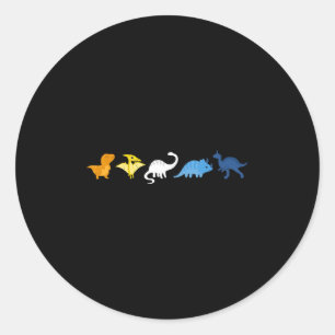 Aroace Pride Dinosaur, Lgbtq Aro Ace, Cute Aromant Classic Round Sticker