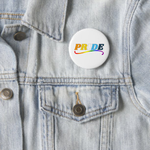 AroAce Pride - Rainbow Swoosh 6 Cm Round Badge