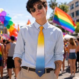 AroAce Pride - Rainbow Swoosh Tie