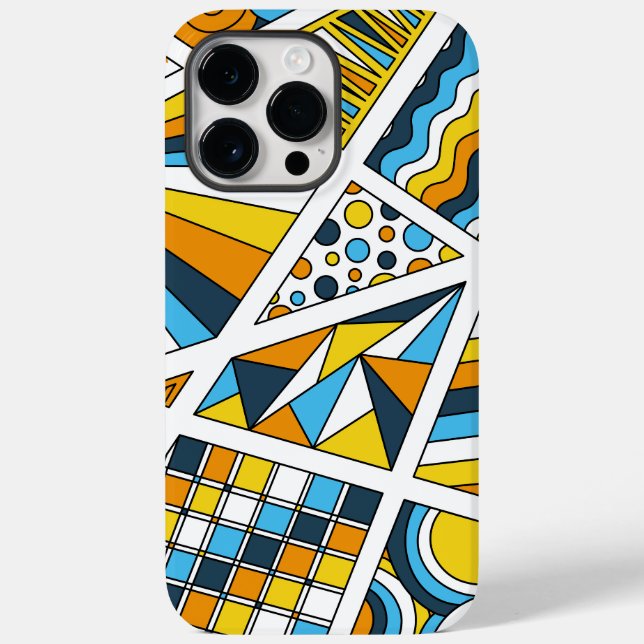 AroAce Pride Zen Doodle Sunset Flag Modern Abstrac Case-Mate iPhone Case (Back)