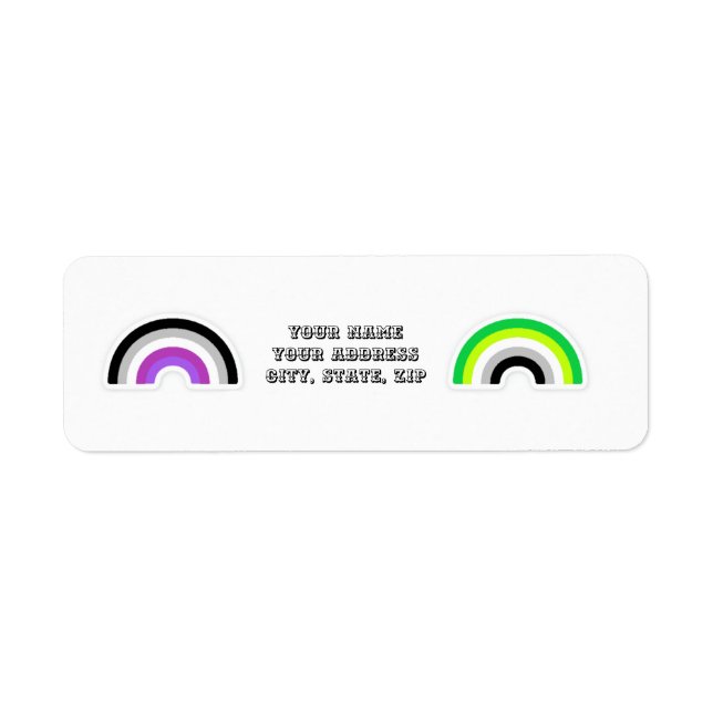 AroAce Return Address Labels (Front)