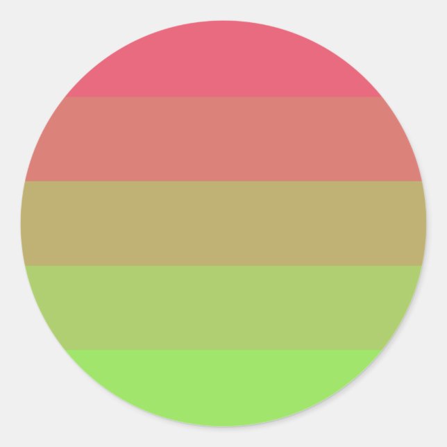 Aroflux Pride Flag Classic Round Sticker (Front)