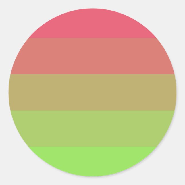 Aroflux Pride Flag Classic Round Sticker (Front)
