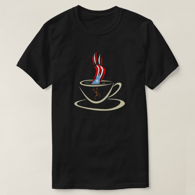 Aroma a Puerto Rico Coqui Coffee Mug Coqui  T-Shir T-Shirt (Design Front)