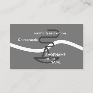 Aroma/Massage/Therapy/Chiropractic Business Card