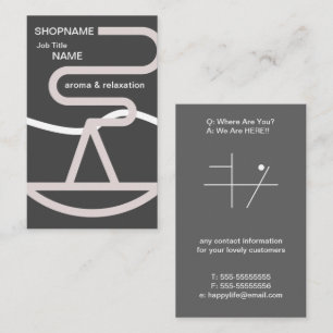Aroma/Massage/Therapy/Chiropractic Business Card